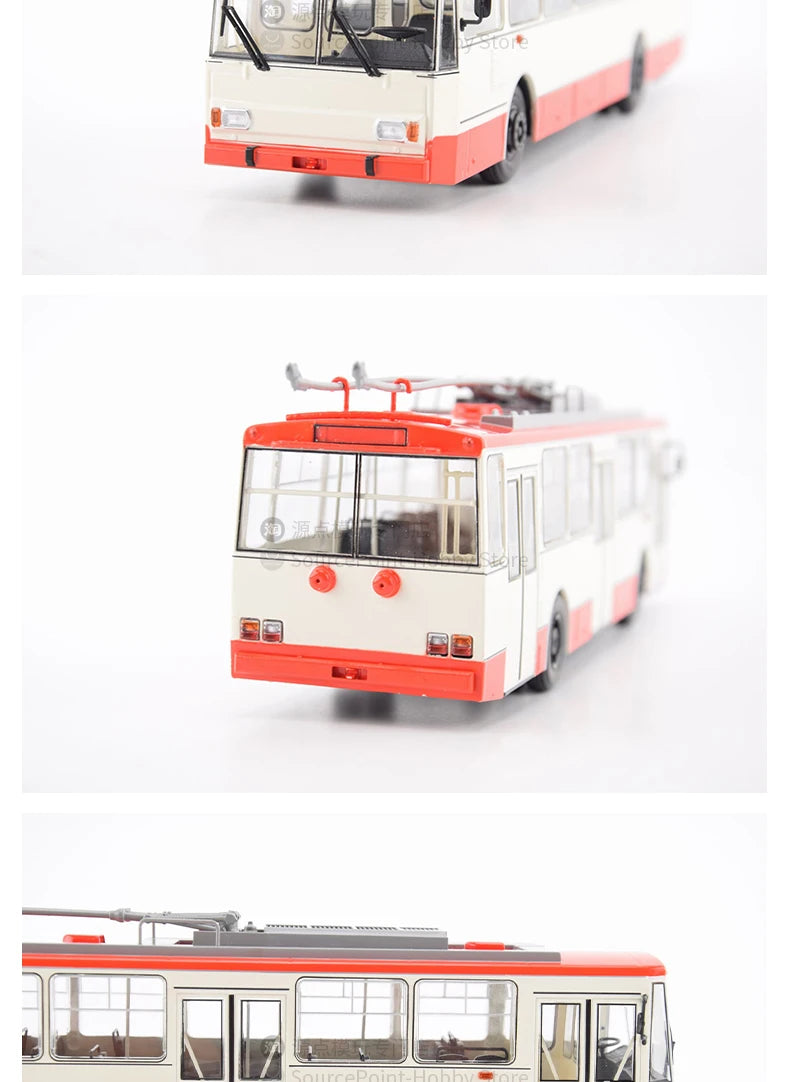 1:43 Škoda 14TR Czech Double-Axle Trolleybus Die-Cast Model