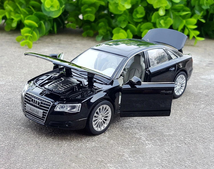 Audi A8 Luxury Sedan Diecast Model Car with Sound & Light – 1:32 Scale