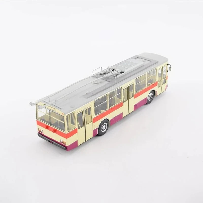 SKODA-14TR Dual-axle Trolleybus Vintage-style Bus 103663 Collectible Static Model