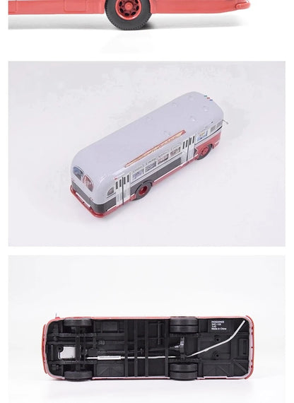 1/43 Scale Toy Car ZIS-155 Mobile Children's Cinema Russian Ufa Bus SJAVN008 Alloy Model Static Model Boy Toy Gift