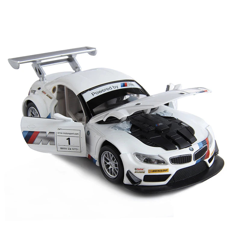 BMW Z4 GT3 M4 BMW M6 Racing Diecast Model Car (1:24 Scale)