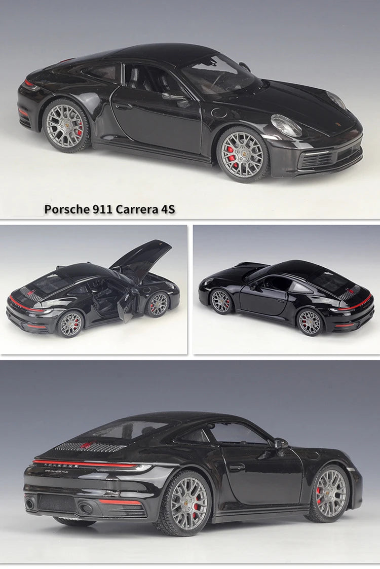 WELLY 1:24 Porsche 911 Carrera 4S Alloy Car Model Diecasts & Toy Vehicles Collect Car Toy Boy Birthday gifts