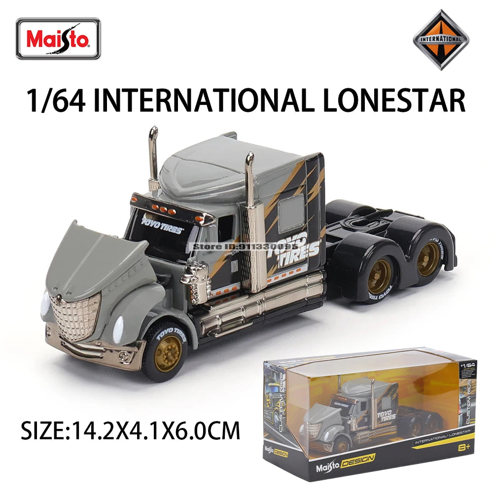 Maisto 1:64 Mercedes-Benz & Mack Anthem Tow & Go Die-Cast Truck with Trailer