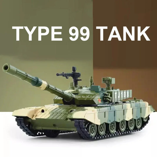 Type ZTZ-99 Tank Diecast Collectible Model - Sound & Light Edition