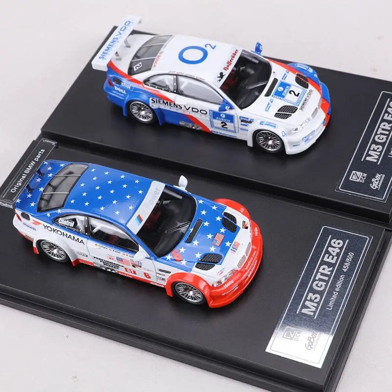 DCM 1:64 BMW M3 GTR E46 Racing Car Diecast Model Collectible