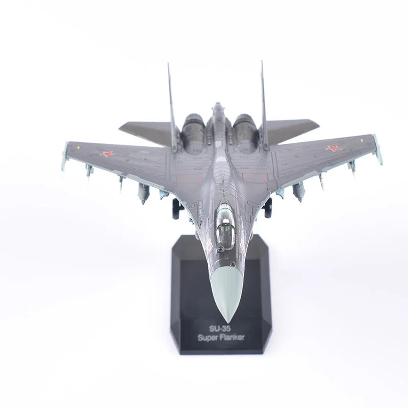Jason TUTU Aircraft Plane model 1/100 Russian Air Force fighter Su 35 airplane Alloy model diecast 1:100 metal Planes