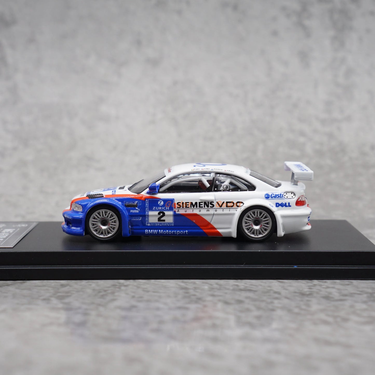 DCM 1:64 BMW M3 GTR E46 Racing Car Diecast Model Collectible