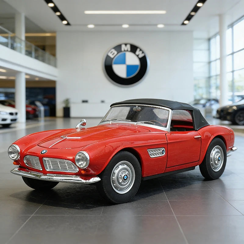WELLY 1:24 BMW 507 Convertible BMW 507 Soft-Top 1956 Alloy Car Model Diecasts & Toy Vehicles Collect Car Toy Boy Birthday gifts