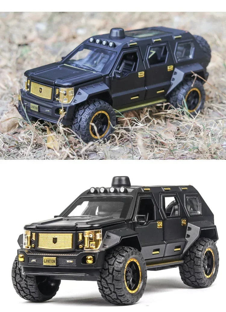 G. PATTON Off-road Military Vehicle Diecast Collectible Model