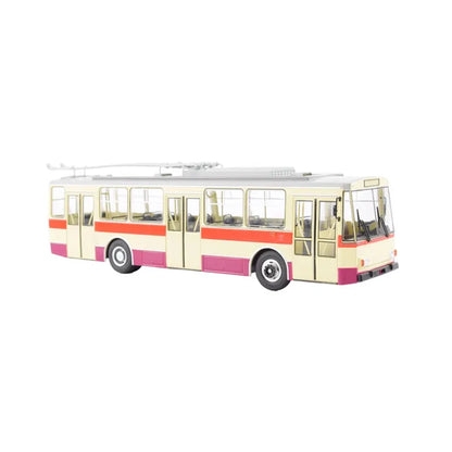 SKODA-14TR Dual-axle Trolleybus Vintage-style Bus 103663 Collectible Static Model