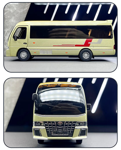 Coaster Mini Bus Diecast Model Vehicle - Sound & Light Effects Collection