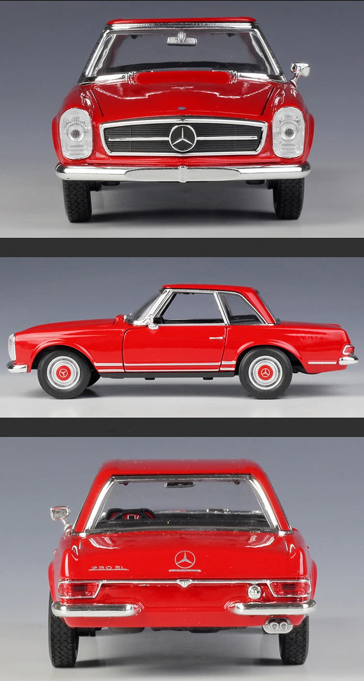 WELLY 1:24 Mercedes-Benz 230SL 1963 Alloy Car Model Diecasts & Toy Vehicles Collect Car Toy Boy Birthday Gifts