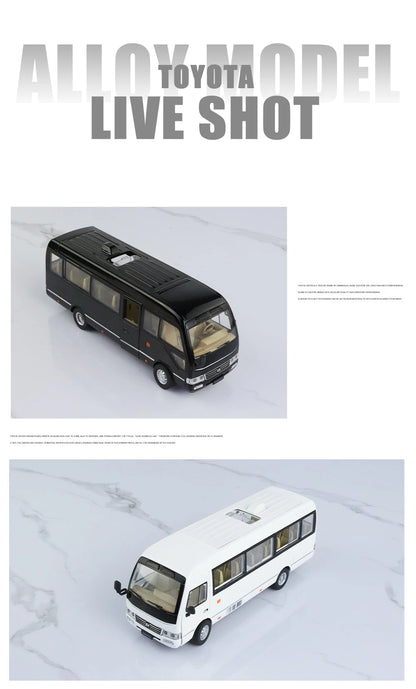 Toyota Coaster Mini Bus Diecast Model Vehicle - Sound & Light Efects