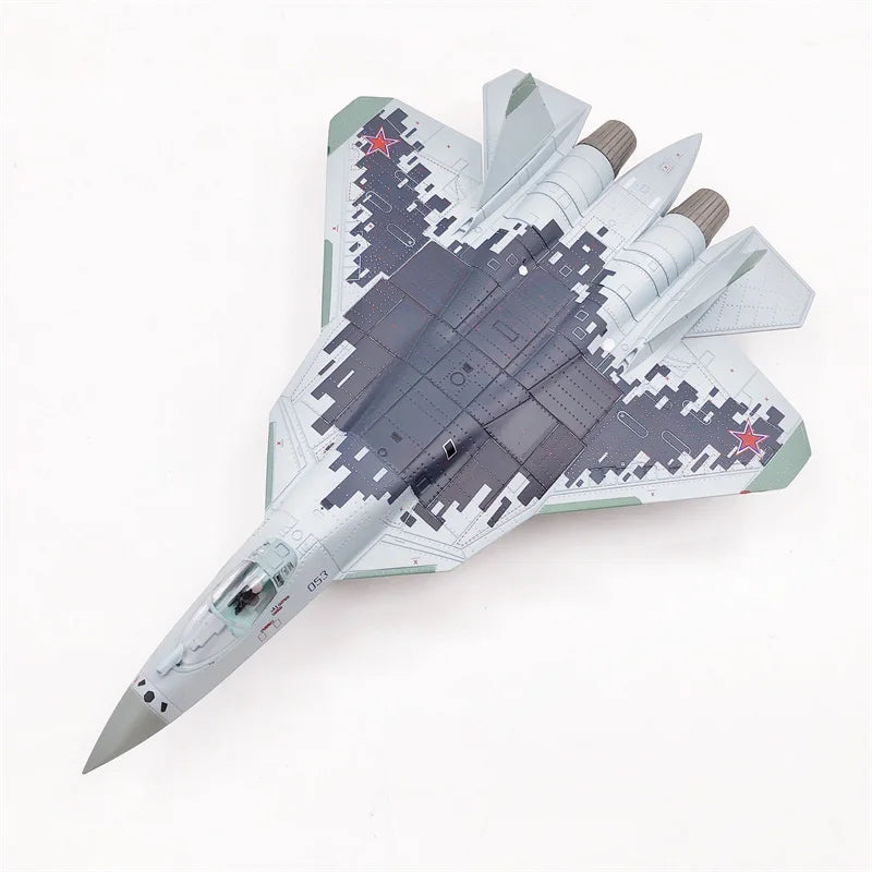 JASON TUTU 1/100 Scale Russian Su 57 fighter stealth aircraft model Su-57 Plane Model Drop shipping