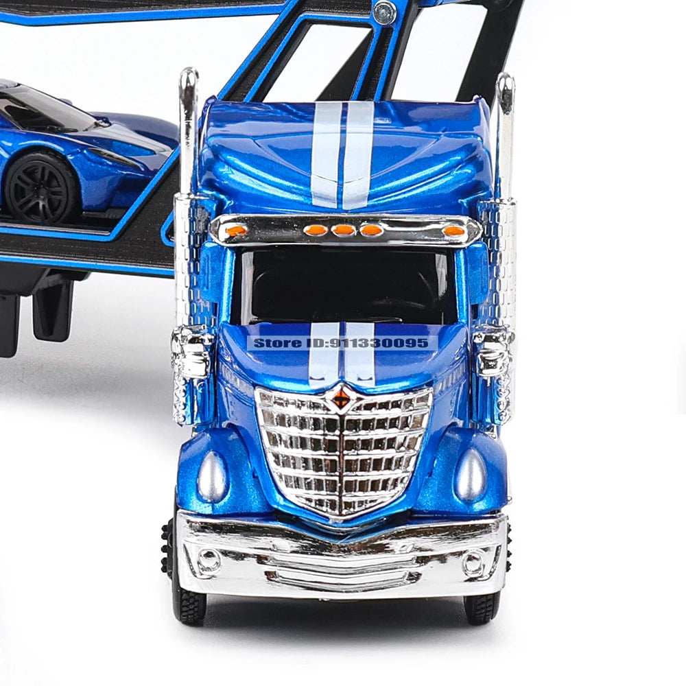 Maisto 1:64 MACK Anthem 2019 FORD LoneStar Transport Casting Manufacturing Trailer Model Simulation Model Alloy Car Collection