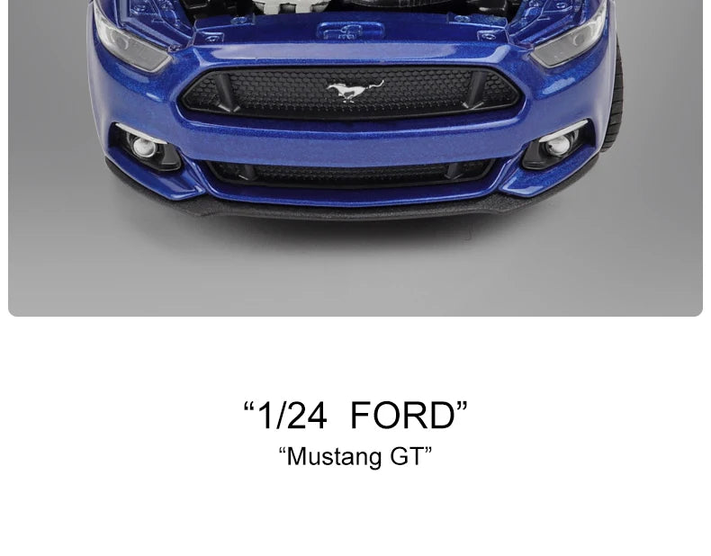 WELLY 1:24 Ford Mustang GT 2015 Alloy Car Model Diecast Toy Vehicle High Simitation Cars Toys For Children Kids Gifts