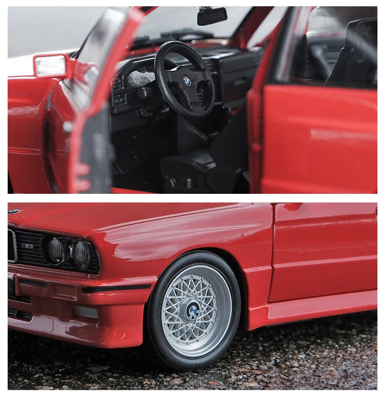 Bburago 1:24 BMW M3 E30 1988 Alloy Car Diecasts & Toy Vehicles Car Model Miniature Scale Model Car For Children