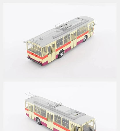 SKODA-14TR Dual-axle Trolleybus Vintage-style Bus 103663 Collectible Static Model