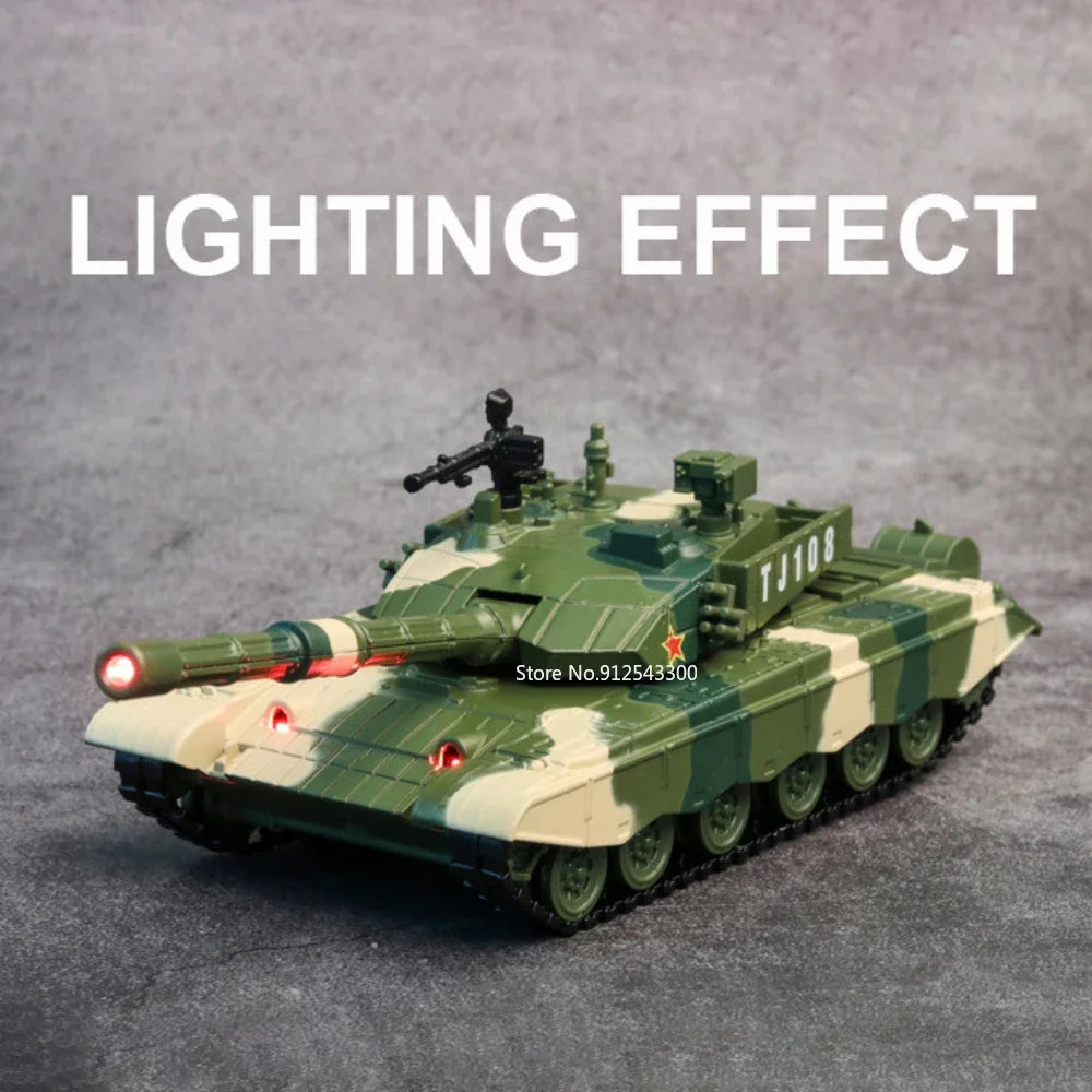 Type ZTZ-99 Tank Diecast Collectible Model - Sound & Light Edition