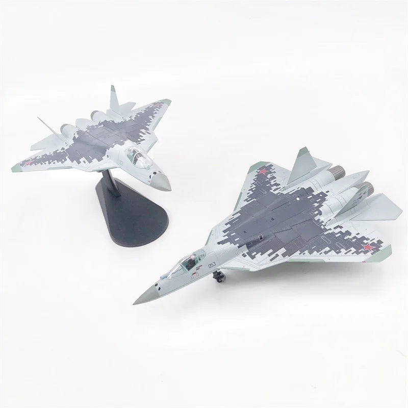 JASON TUTU 1/100 Scale Russian Su 57 fighter stealth aircraft model Su-57 Plane Model Drop shipping