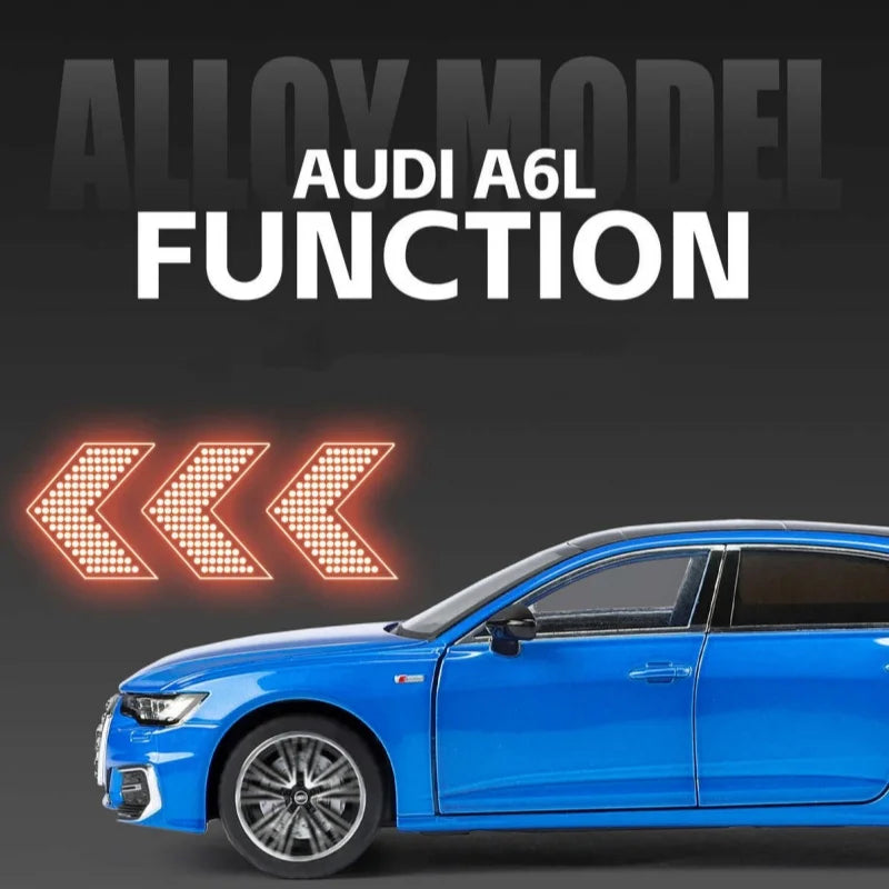 AUDI A6 Alloy Diecast Model Car - Sound and Light Collection Edition – 1:24 Scale