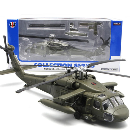 Sikorsky  UH-60 Black Hawk Helicopter Diecast Collectible Model Sound & Light Effects