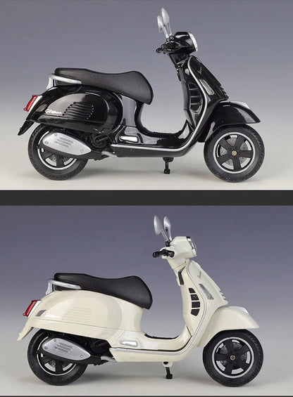 WELLY 1/12 Vespa GTS Super 2020 Die Cast Motorcycle Model Toy Vehicle Collection Autobike Off Road Autocycle Toys Car