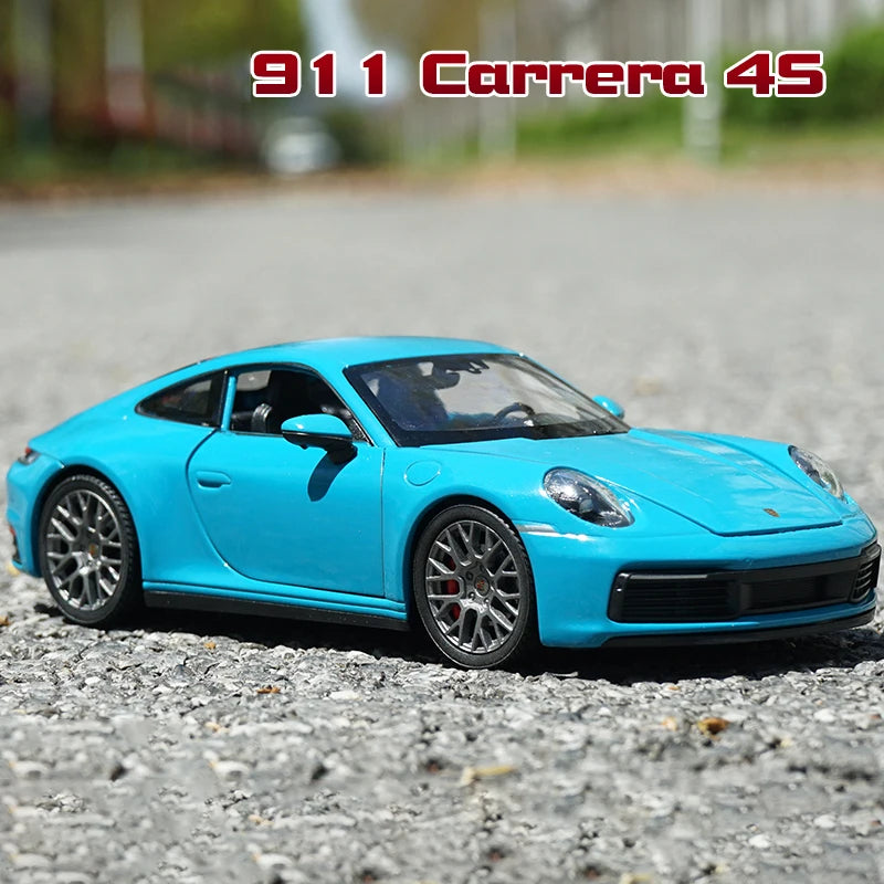WELLY 1:24 Porsche 911 Carrera 4S Alloy Car Model Diecasts & Toy Vehicles Collect Car Toy Boy Birthday gifts