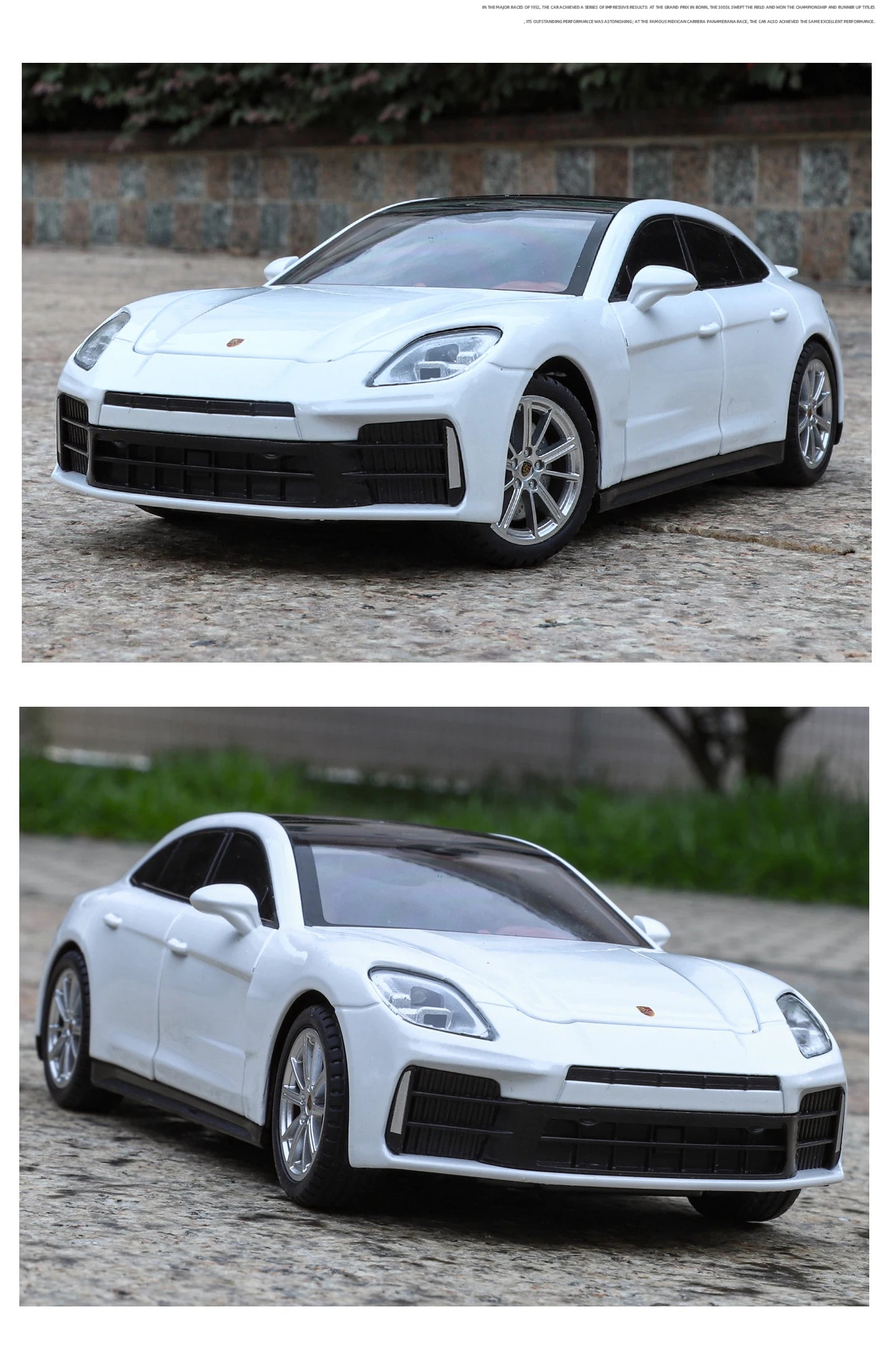 Porsche Panamera Diecast Alloy Model Car with Sound, Light &amp; Pull-Back Action