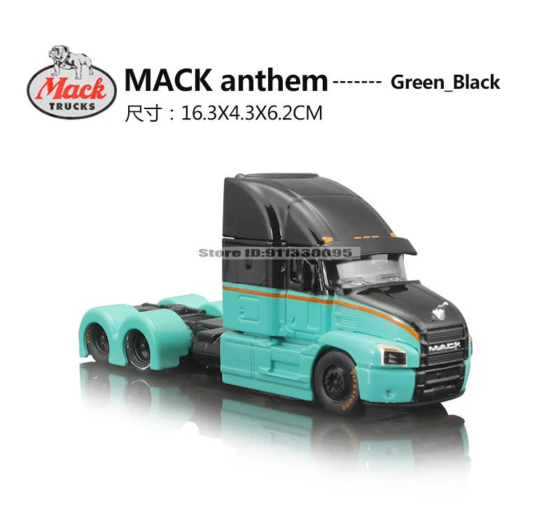 Maisto 1:64 Mercedes-Benz & Mack Anthem Tow & Go Die-Cast Truck with Trailer