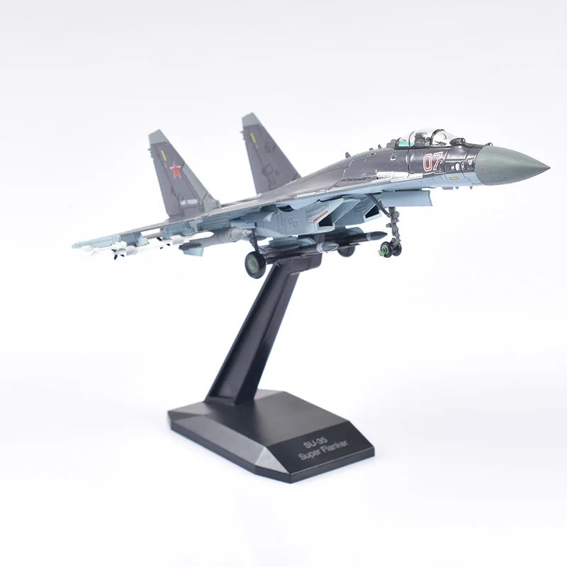 JASON TUTU 1/100 Scale Su35 Alloy Model Russian Fighter SU-35 Aircraft Model Plane Drop Shipping