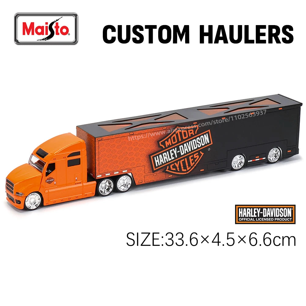 Maisto 1:64 MACK Anthem 2019 FORD LoneStar Transport Casting Manufacturing Trailer Model Simulation Model Alloy Car Collection
