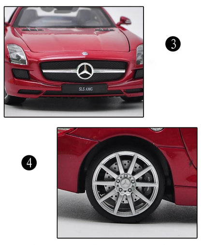 WELLY 1:24 Mercedes-Benz SLS AMG Diecast Model Car