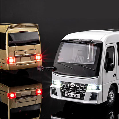 Coaster Mini Bus Diecast Model Vehicle - Sound & Light Effects Collection