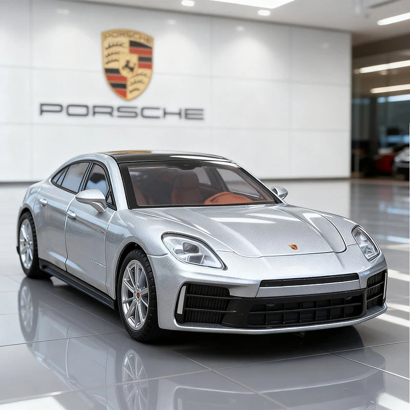 Porsche Panamera Diecast Alloy Model Car with Sound, Light &amp; Pull-Back Action