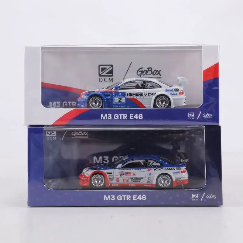 DCM 1:64 BMW M3 GTR E46 Racing Car Diecast Model Collectible