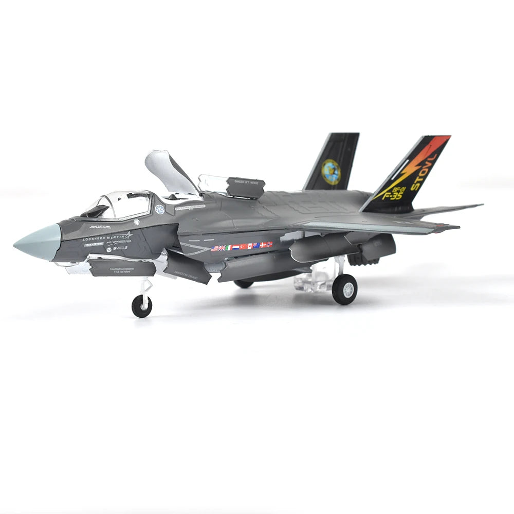 JASON TUTU 1/72 Scale Alloy Model Diecast F35B Fighter F-35 Lightning II Aircraft Model Plane Drop Shipping