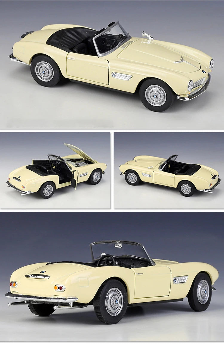 WELLY 1:24 BMW 507 Convertible BMW 507 Soft-Top 1956 Alloy Car Model Diecasts & Toy Vehicles Collect Car Toy Boy Birthday gifts