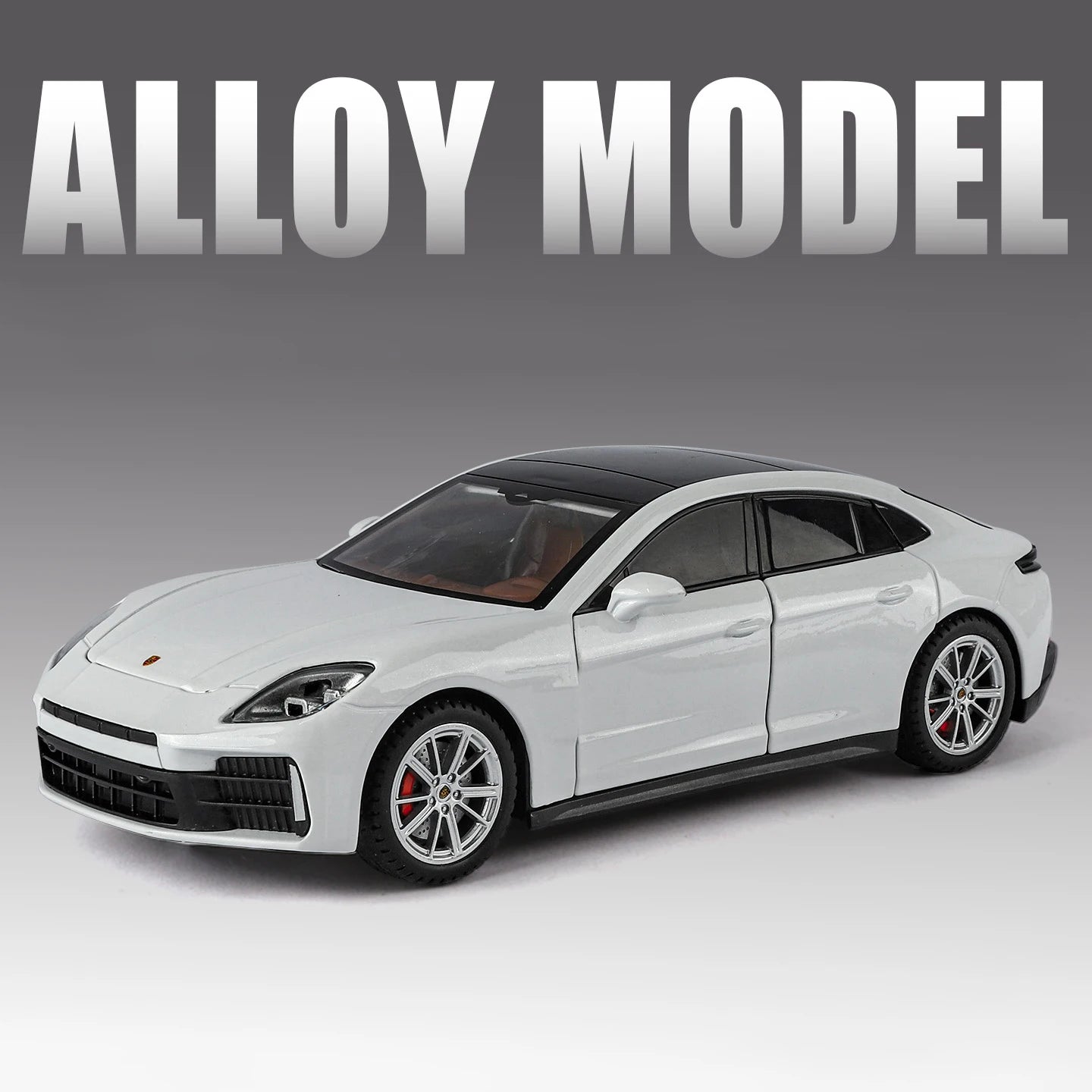Porsche Panamera Diecast Alloy Model Car with Sound, Light &amp; Pull-Back Action