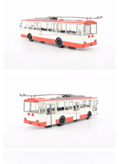 1:43 Škoda 14TR Czech Double-Axle Trolleybus Die-Cast Model