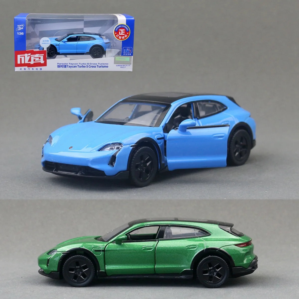 1:36 Porsche Taycan Turbo S Cross Turismo Alloy Car Model