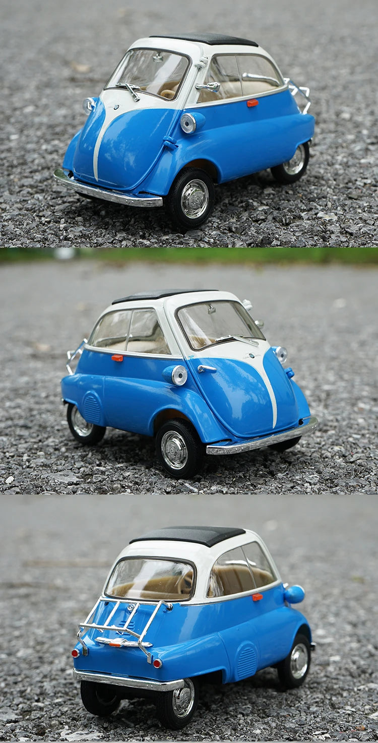 WELLY 1:18 BMW Isetta Alloy Car Diecasts & Toy Vehicles Car Model Miniature Scale Model Car For Children