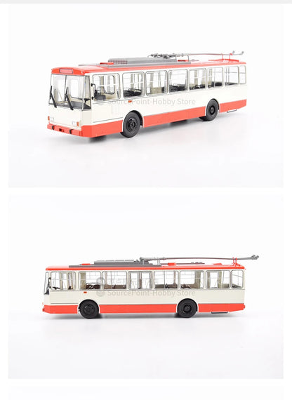1:43 Škoda 14TR Czech Double-Axle Trolleybus Die-Cast Model