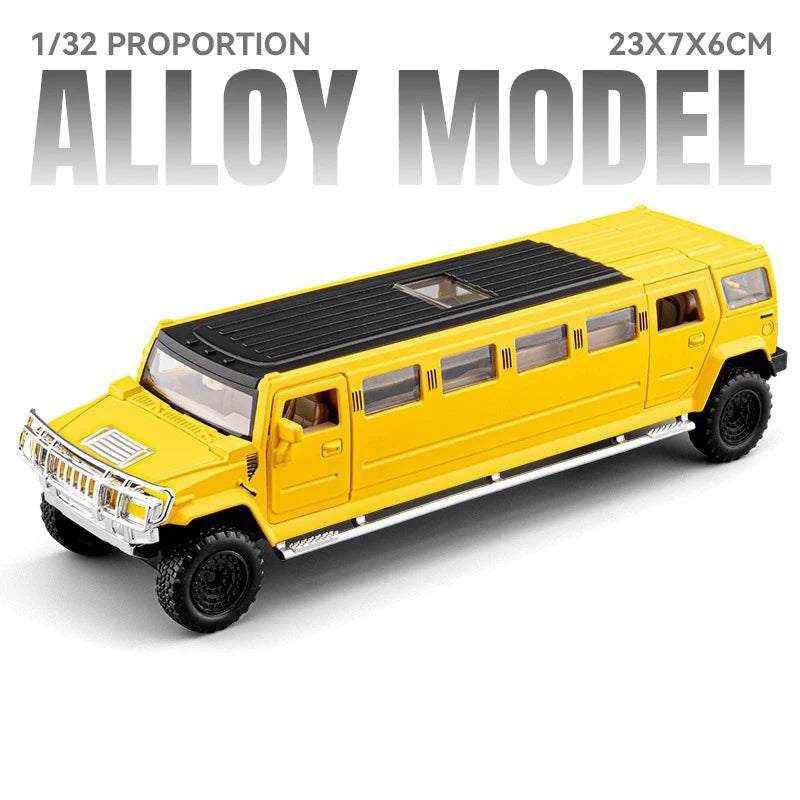 Hummer H2 Lengthen Limousine Metal Diecast Car Model