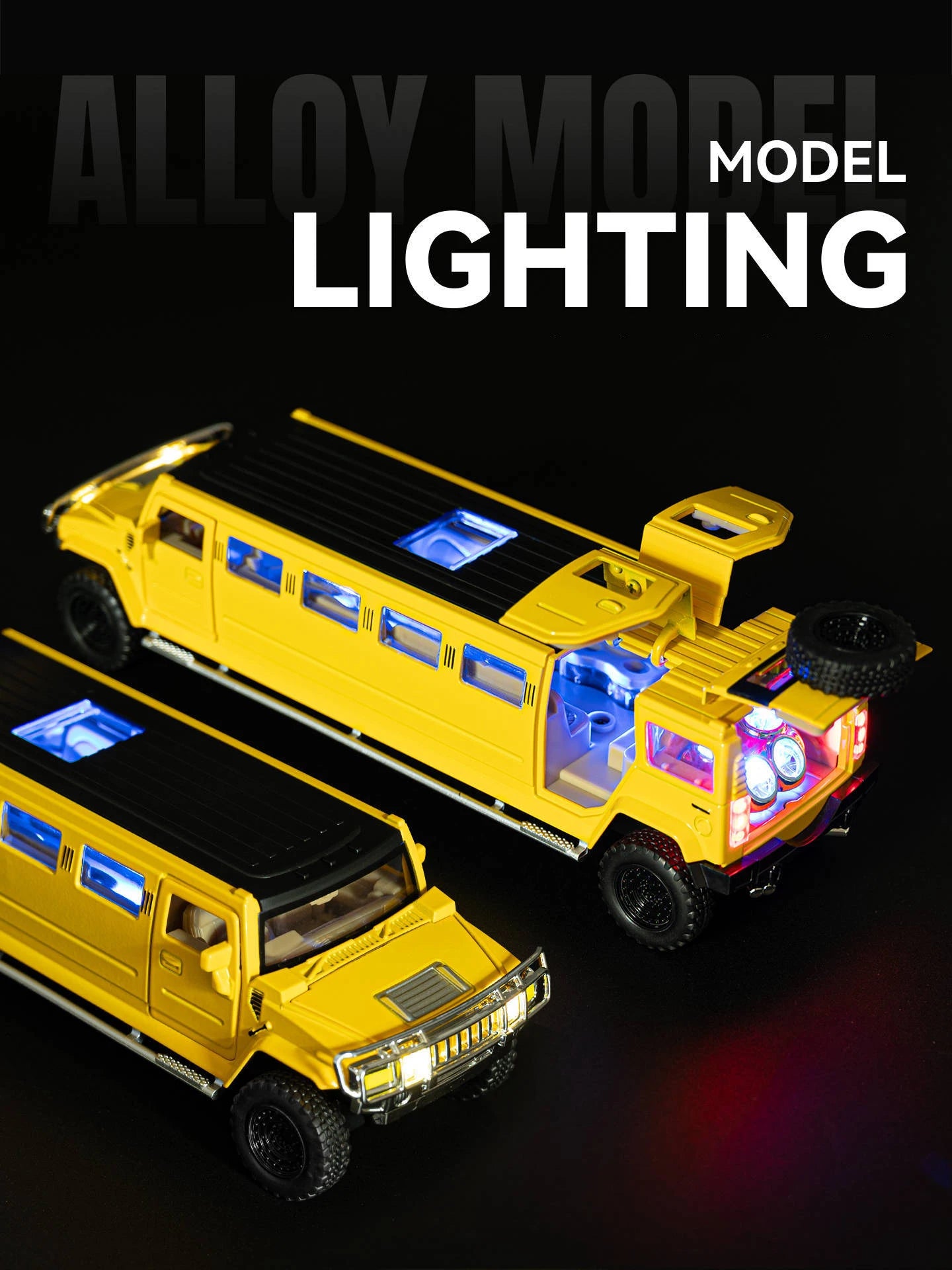 Hummer H2 Lengthen Limousine Metal Diecast Car Model