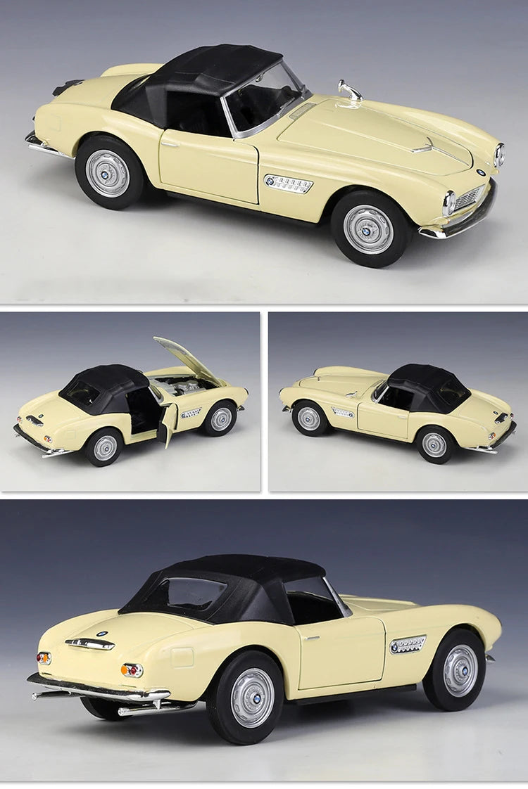 WELLY 1:24 BMW 507 Convertible BMW 507 Soft-Top 1956 Alloy Car Model Diecasts & Toy Vehicles Collect Car Toy Boy Birthday gifts