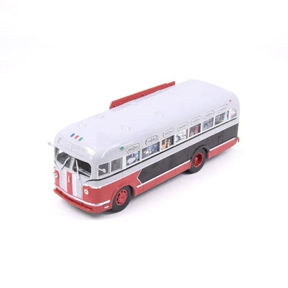 1/43 Scale Toy Car ZIS-155 Mobile Children's Cinema Russian Ufa Bus SJAVN008 Alloy Model Static Model Boy Toy Gift