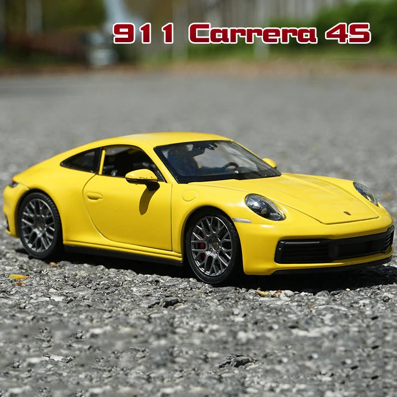 WELLY 1:24 Porsche 911 Carrera 4S Alloy Car Model Diecasts & Toy Vehicles Collect Car Toy Boy Birthday gifts