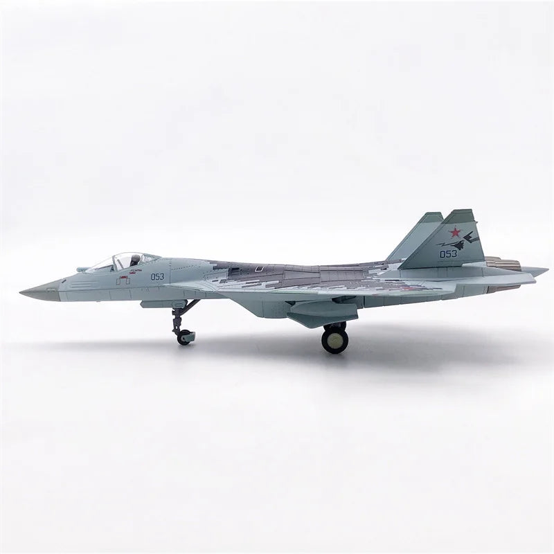JASON TUTU 1/100 Scale Russian Su 57 fighter stealth aircraft model Su-57 Plane Model Drop shipping