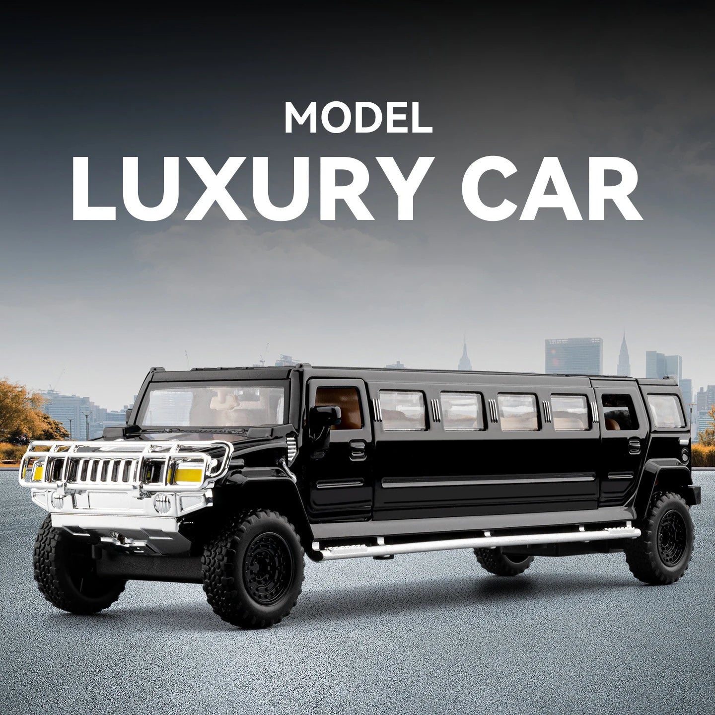 Hummer H2 Lengthen Limousine Metal Diecast Car Model